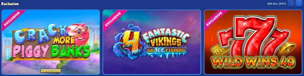 Pistolo exklusive Auswahl an Slotspielen mit Crack More Piggy Banks.